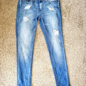 Denim Blvd High-Waisted Skinny Jeans